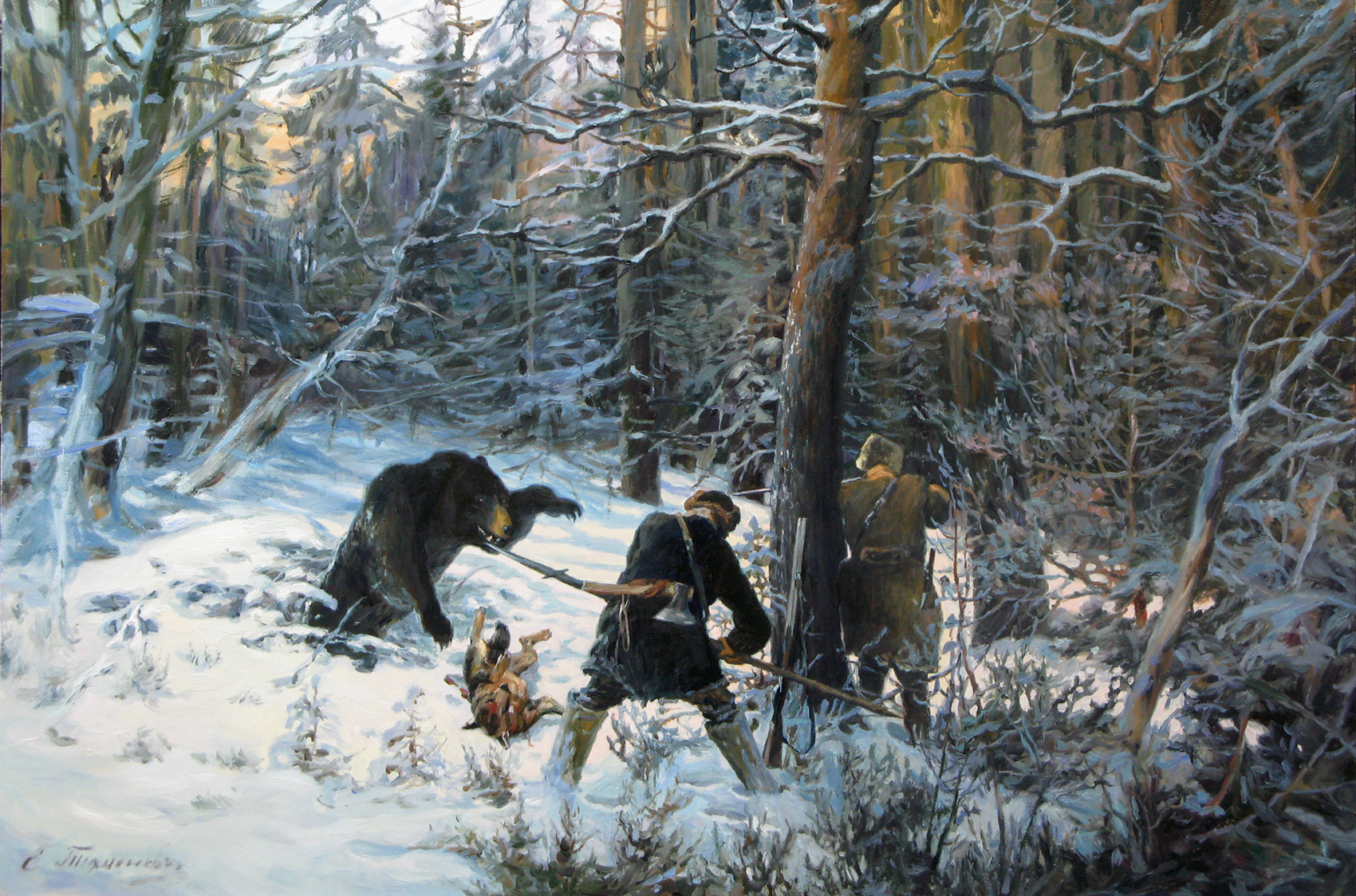 Медвежья охота.  2010 г.