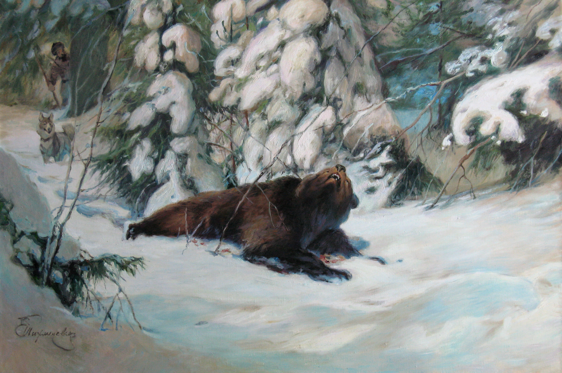 Охота на медведя. 2010 г. 