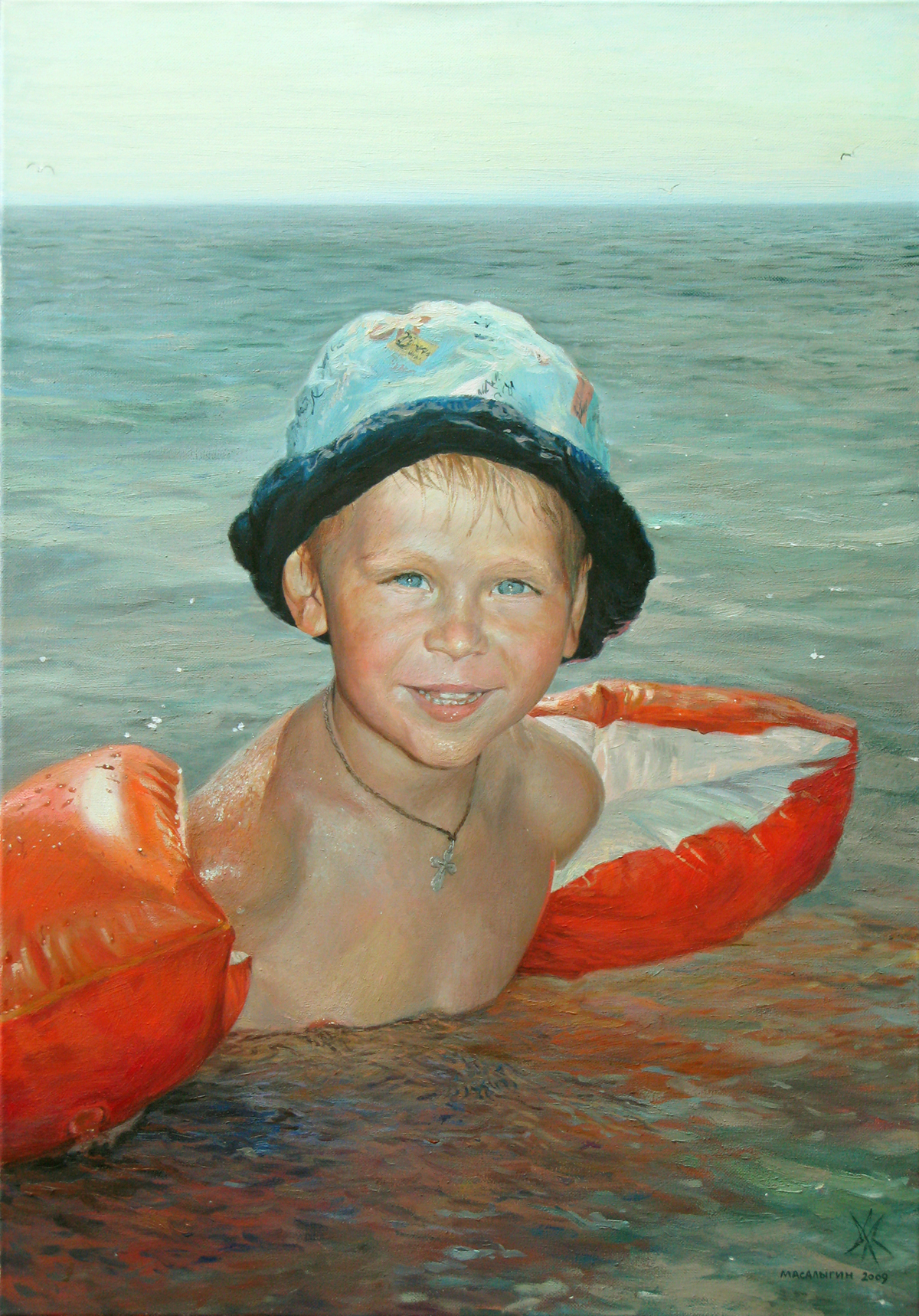 Портрет мальчика на море. 2009 г.