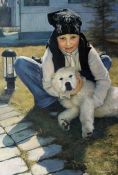 Девочка с собакой. 2006 г.