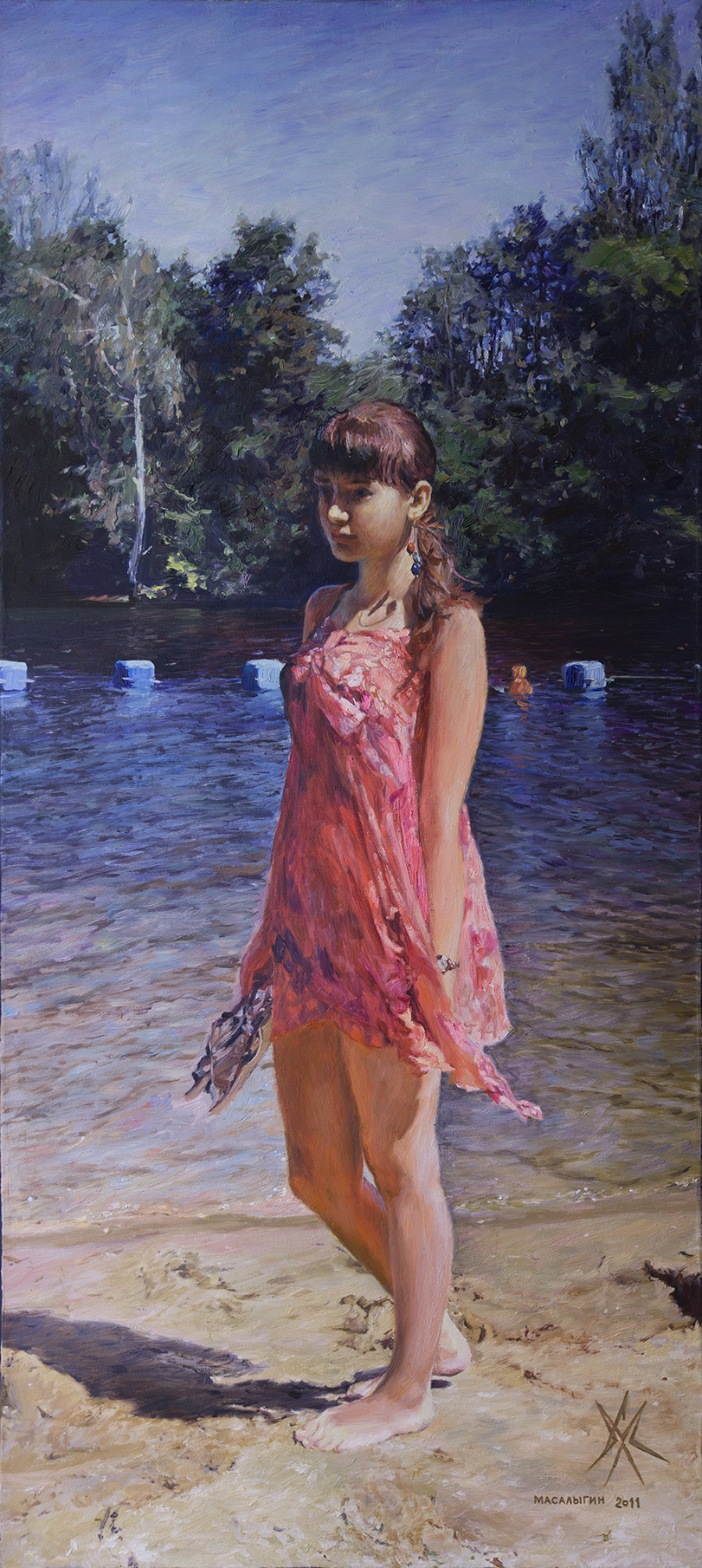 Девушка  у воды.  2011 г.
